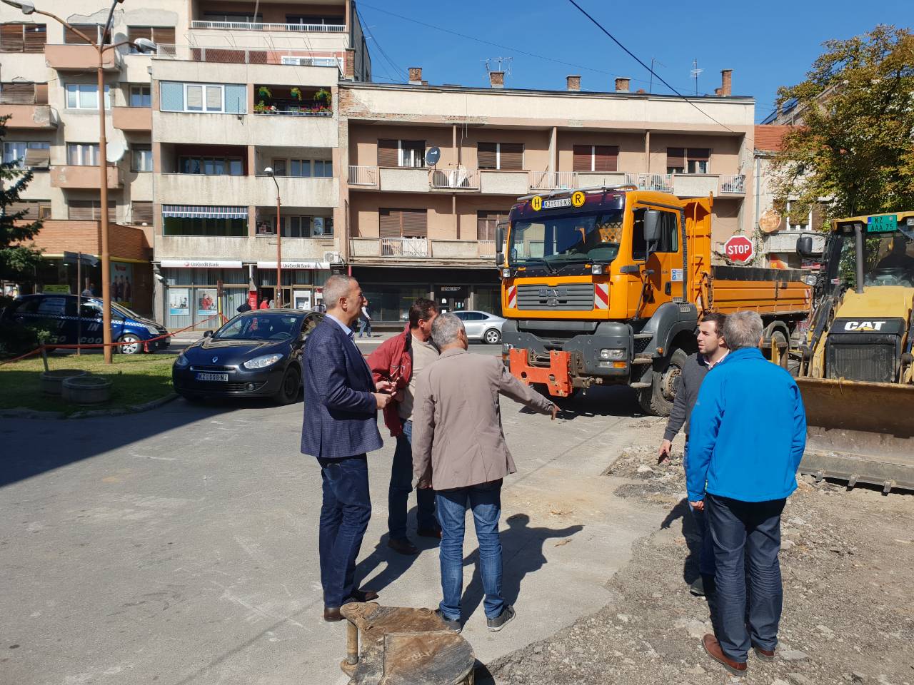 Predsednik opštine Milan Đokić obilazi gradilište, foto: M.N.